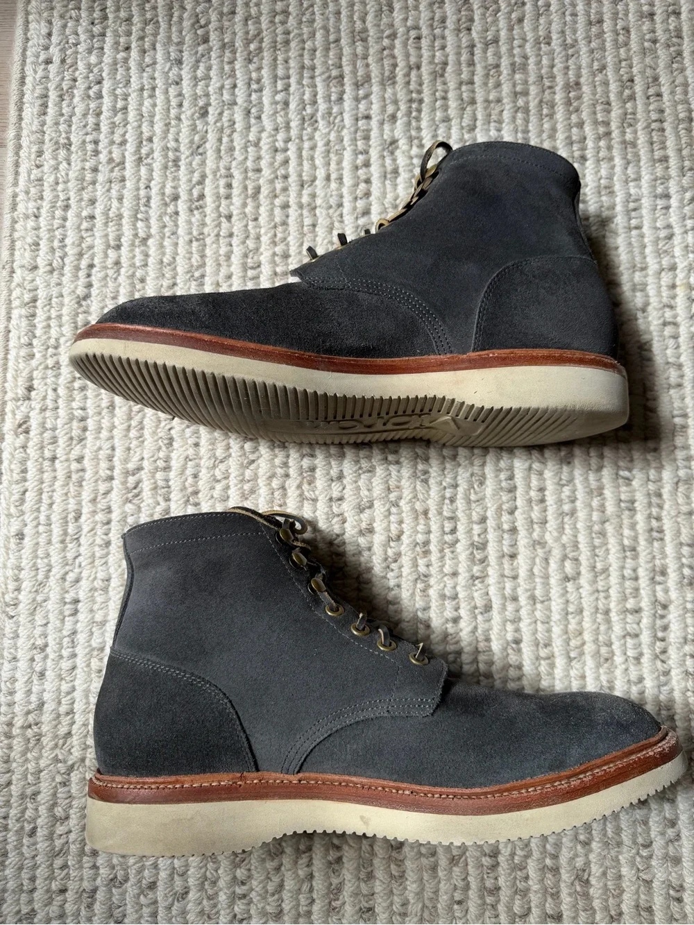 Grant Stone Diesel 10E Storm Suede Gray C.F. Stead Vibram Wedge Goodyear